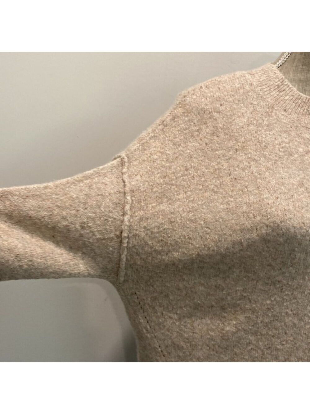 Roots Wool Sweater Oversized Jumper preppy Quiet Luxury - Picture 5 of 13